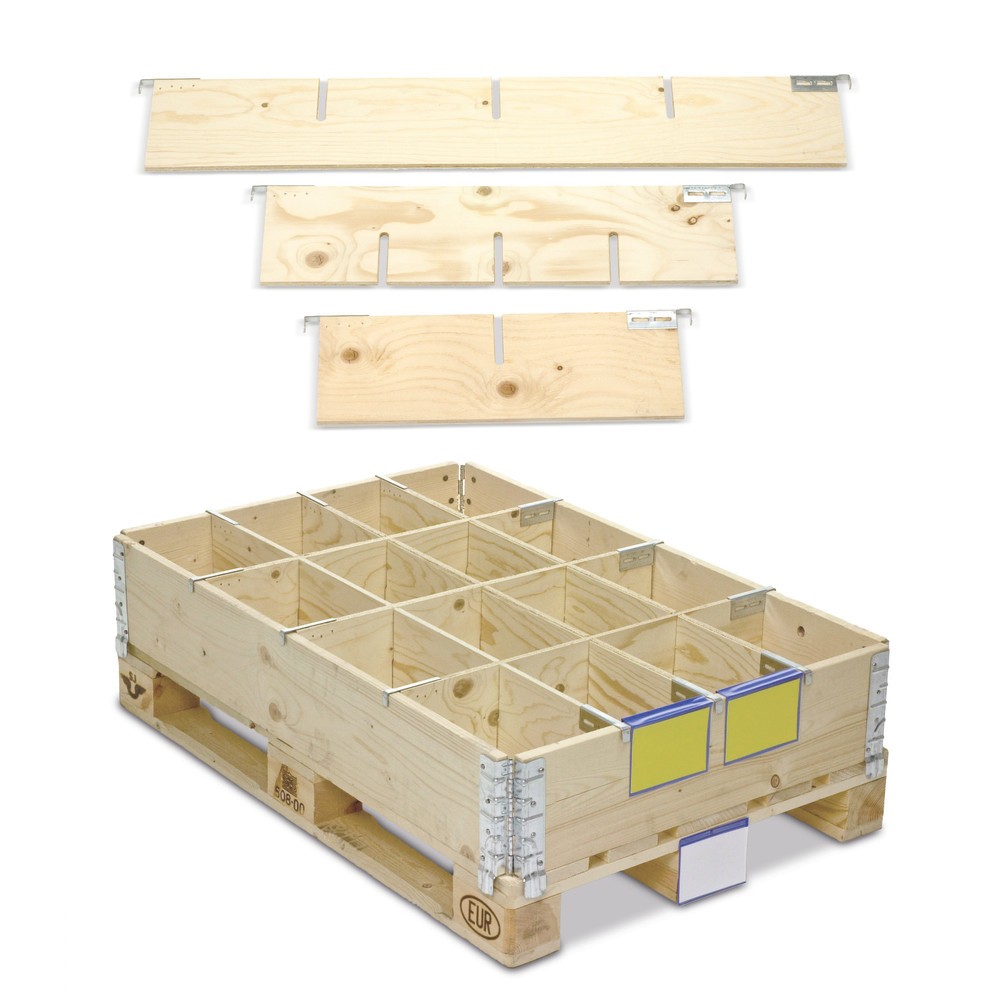 Image of  Einfaches StecksystemAufsatzrahmenteiler aus Holz, 8 Fächer Aufsatzrahmenteiler aus Holz, 8 Fächer