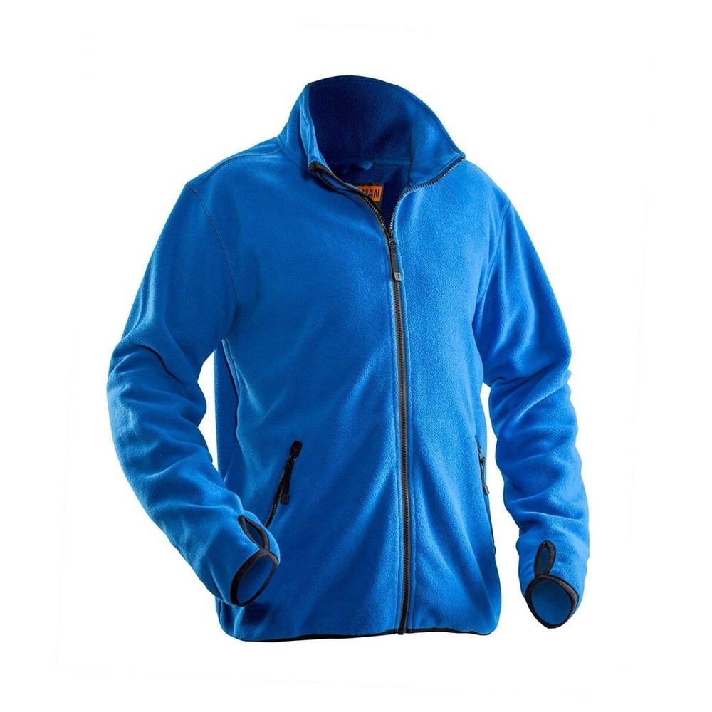 Image of  YKK-Reissverschluss vorneJobman Fleecejacke blau, Grösse XXXL Jobman Fleecejacke blau, Grösse XXXL