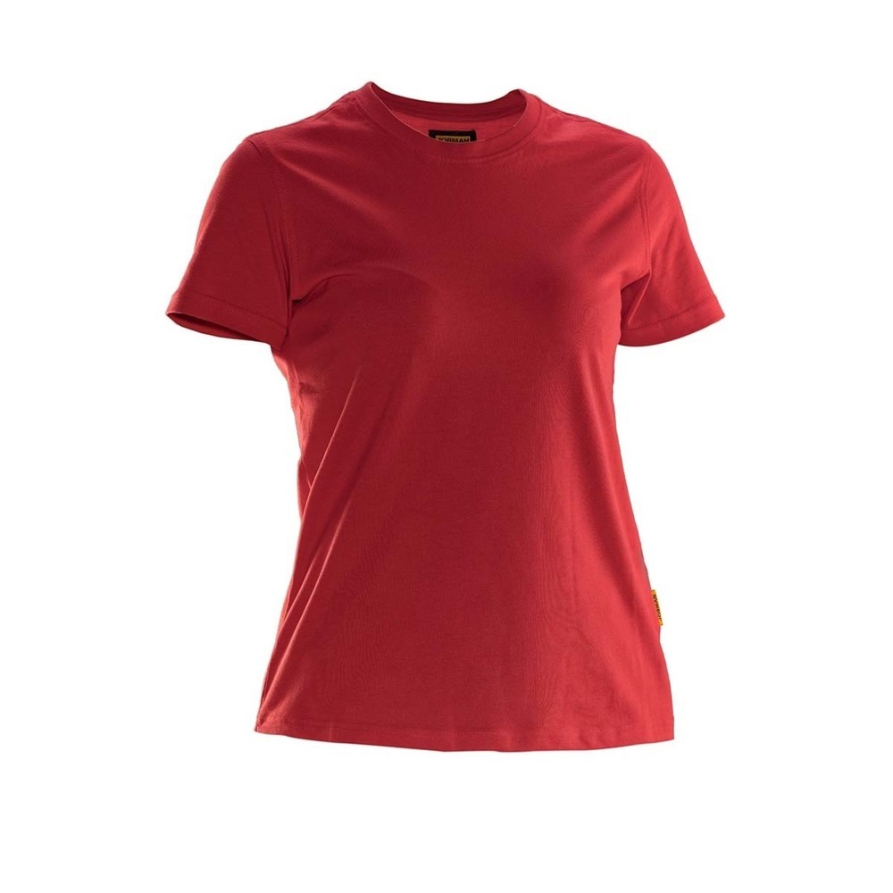 Image of  STANDARD 100 by OEKO-TEX© zertifiziertJobman T-Shirt Damen, rot, Grösse XXXL Jobman T-Shirt Damen, rot, Grösse XXXL