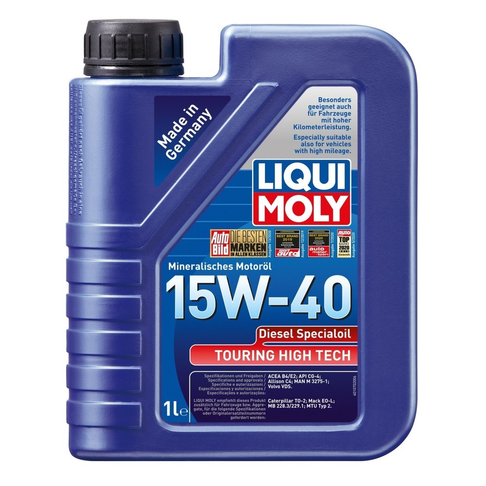 Image of  sehr gute DispergiereigenschaftenLIQUI MOLY Touring High Tech Diesel-Specialoil 15W-40 1 l LIQUI MOLY Touring High Tech Diesel-Specialoil 15W-40 1 l