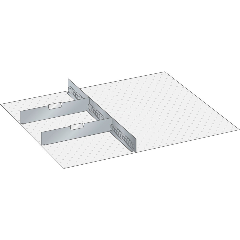 Image of LISTA Set Schlitzwände und Trennbleche 36x36E, (BxTxFH) 612x612x250mm, 1 Schlitzwand, 2 Trennbleche