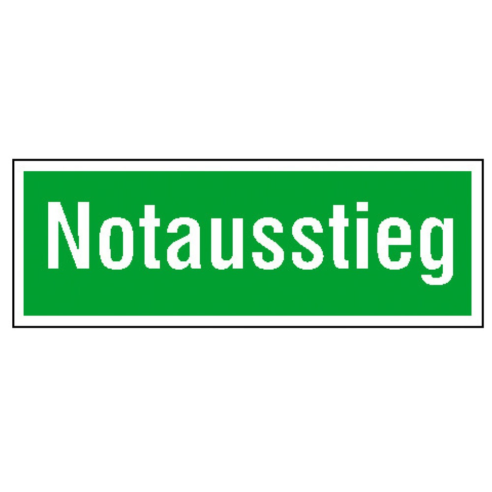 Image of EverGlow HI 150."Notausstieg", HxB 105 x 300 mm, Folie HI "Notausstieg", HxB 105 x 300 mm, Folie HI