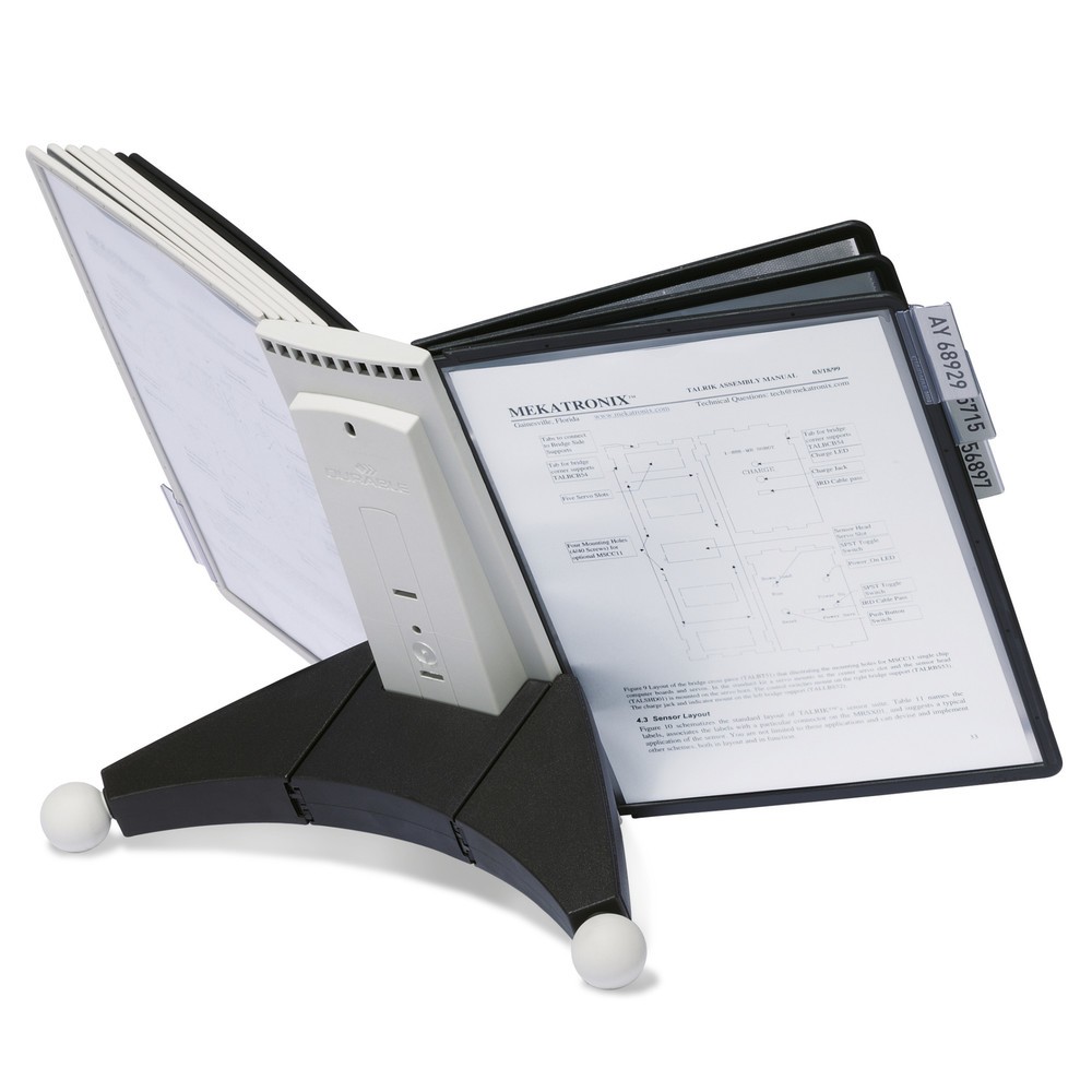 Image of Stabiles, stand- und rutschfestes Sichttafel-System Das Sichttafel-System SHERPA® besteht aus einem Modultischständer mit Tafelträger und Sichttafeln. Diese sind im DIN A4 Format und aus reflexionsarmer Polypropylen-Folie. Zudem sind diese Dokumentenecht 