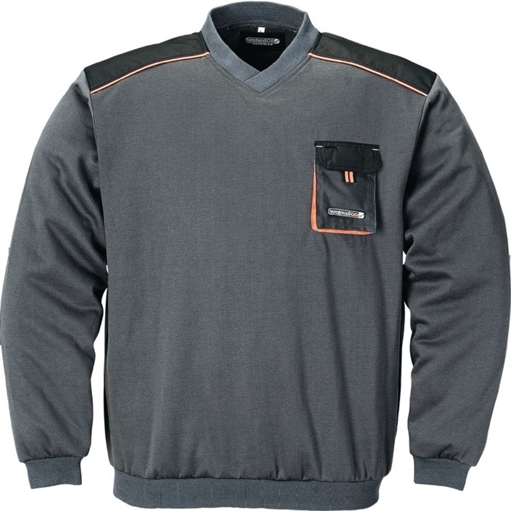 Image of  Weitere technische Eigenschaften Stoffgewicht ca.: 320g/m²TERRATREND Pullover Gr.L dunkelgrau/schwarz/orange TERRATREND Pullover Gr.L dunkelgrau/schwarz/orange