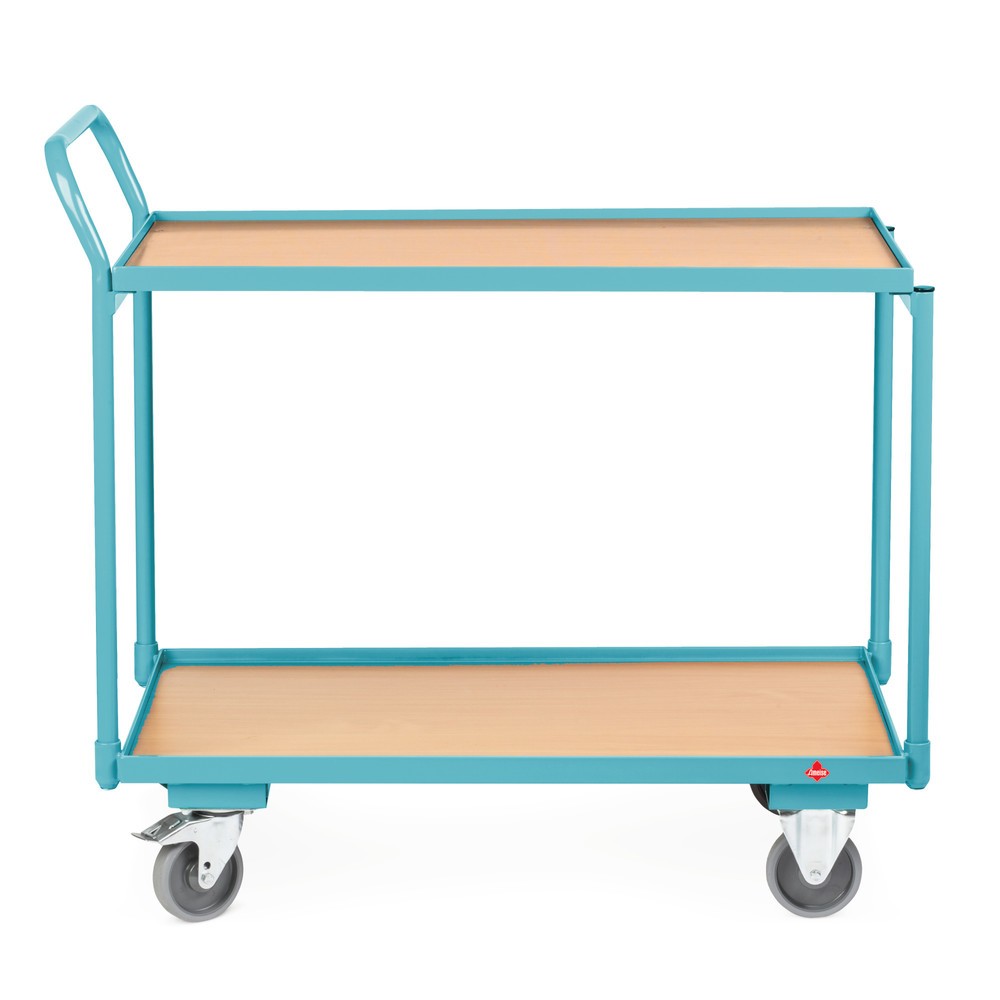 Image of Mobiler Tischwagen aus Stahl für optimale Transportabläufe Der Ameise®-Tischwagen vereint die Vorteile von Arbeitstischen und Transportwagen. Sie transportieren damit grössere Materialmengen, sperrige Arbeitsgeräte oder Werkzeuge in Ihrem Betrieb. Der Tis