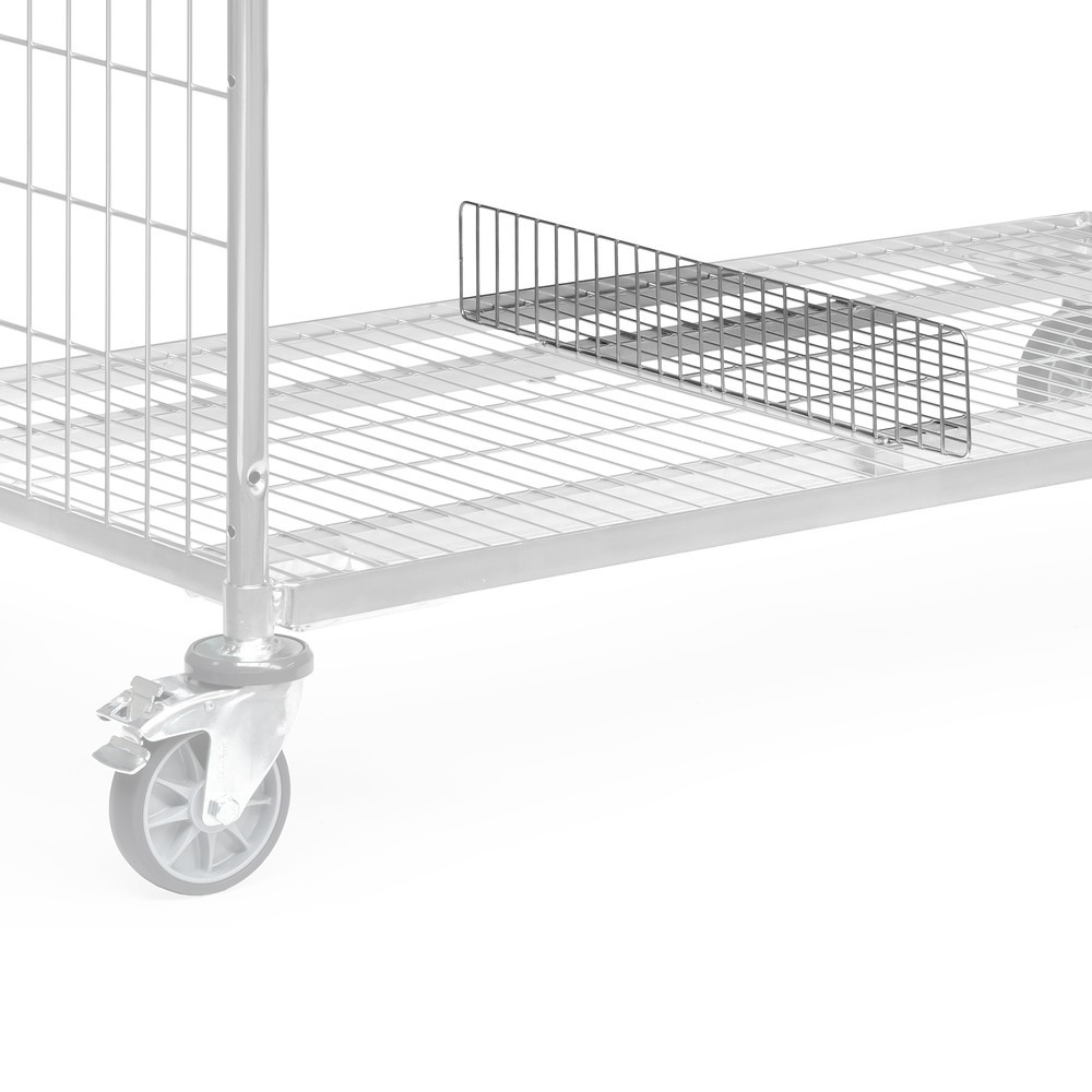 Image of  Leichte Montage durch KlemmlaschenTrenngitter für Fahrrahmen für Kommissionierwagen fetra®, Breite 510 mm Trenngitter für Fahrrahmen für Kommissionierwagen fetra®, Breite 510 mm