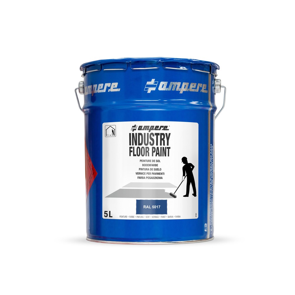 Produktabbildung Nr. 1: A.M.P.E.R.E. Peinture de marquage au sol Traffic Floor Paint, 5 l, bleu