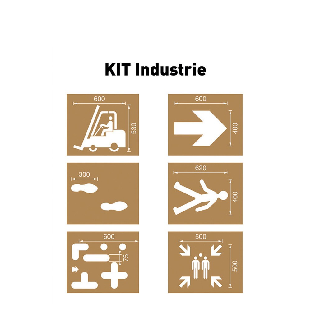 A.M.P.E.R.E. Schablonen-Set Industrie