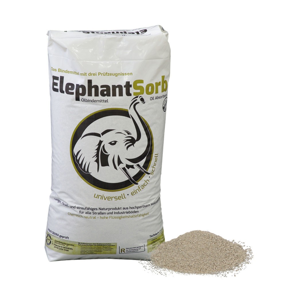 Absorbants pour huiles et produits chimiques Elephant Sorb, type III R, 40 litres, 2 pcs/UV