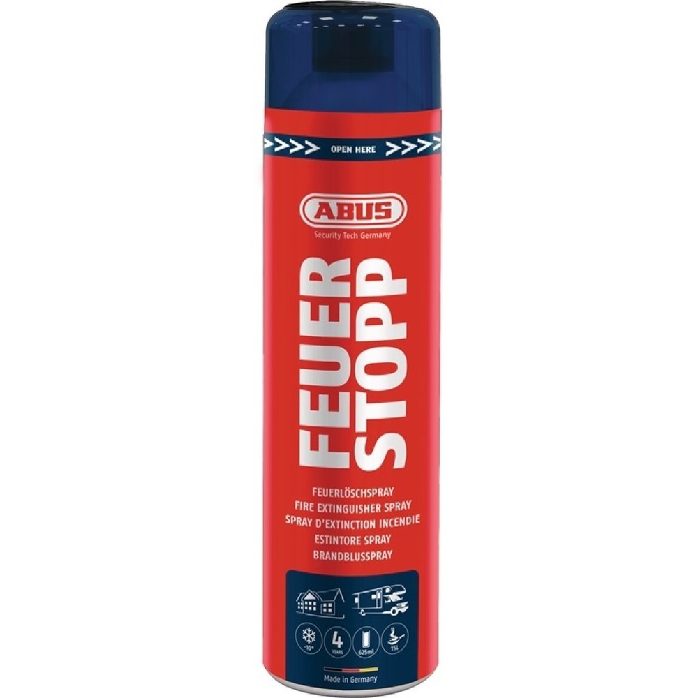 ABUS Spray d'extinction d’incendie FS625, FS625 625 ml avec pression permanente, sans support