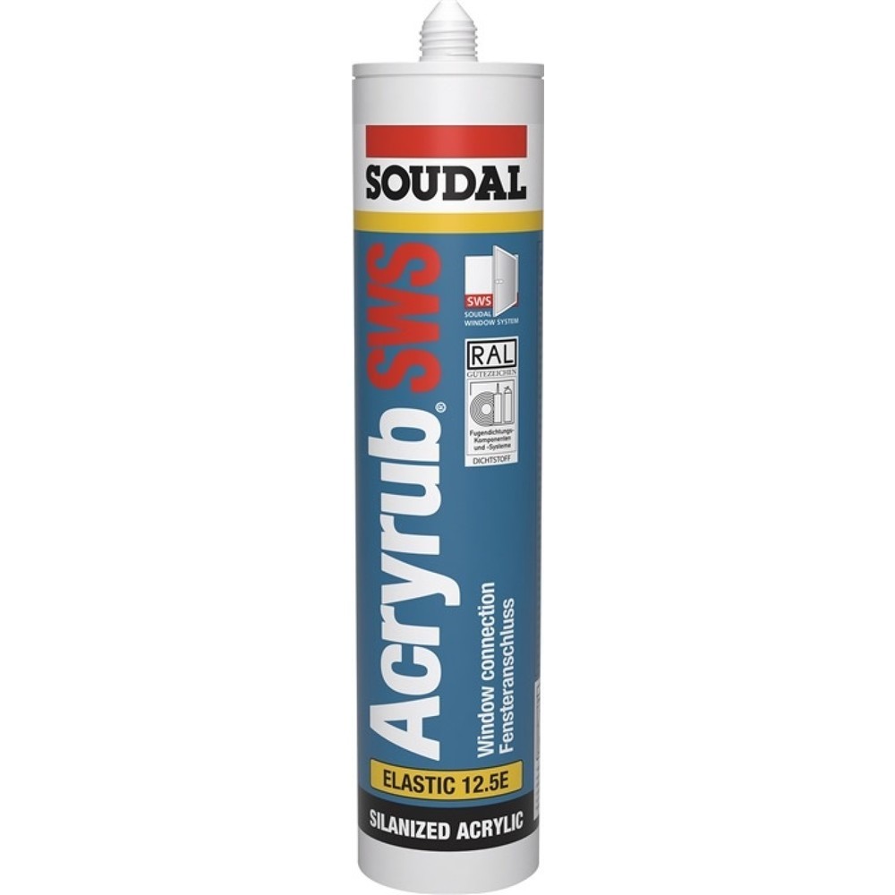 Cartouche acrylique acrylique SOUDAL SWS 310 ml