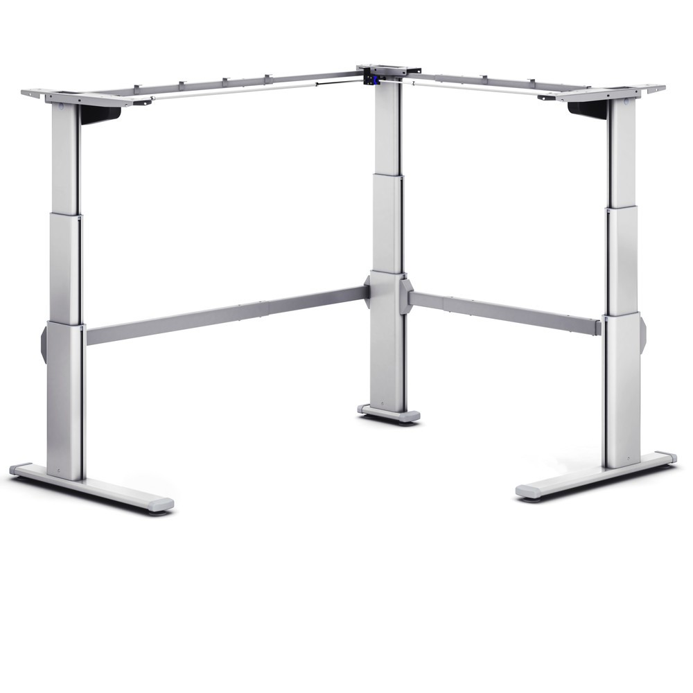 Actiforce Bâti de table Aluforce, réglable en hauteur électriquement, Pro 250 M 90°, argent