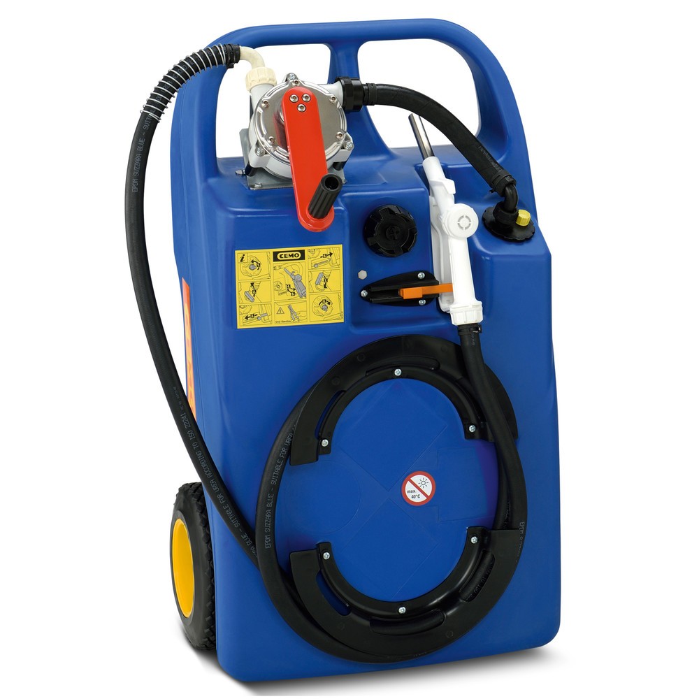 AdBlue®-Trolley CEMO, 60 l, mit Handpumpe und Zapfventil