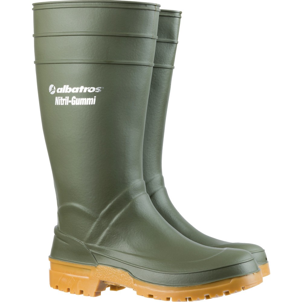 albatros GUARDIAN HIGH GREEN Nitrilgummistiefel Größe 48, grün