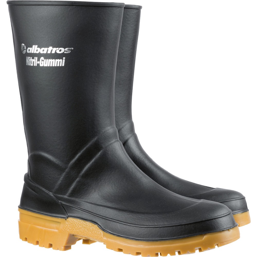 albatros GUARDIAN MID BLACK Nitrilgummistiefel Größe 48, schwarz