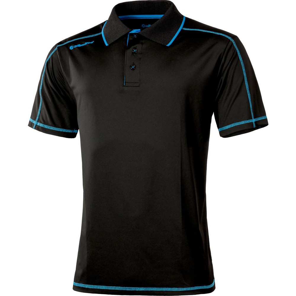 albatros Poloshirt CLIMA, schwarz/gelb, Größe L