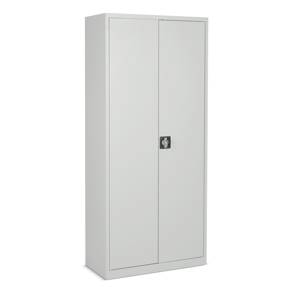 Armoire à produits de nettoyage avec serrure à cylindre à pêne tournant, HxlxP 1 950 x 920 x 420 mm