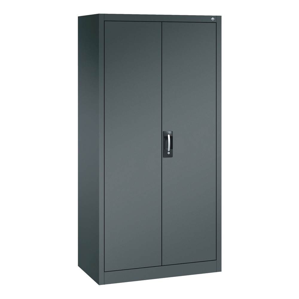 Armoire à outils C+P, tiroirs 16 x 86 mm, 4 tablettes + compartiment pour objets de valeur, largeur 930 mm, gris anthracite, gris anthracite