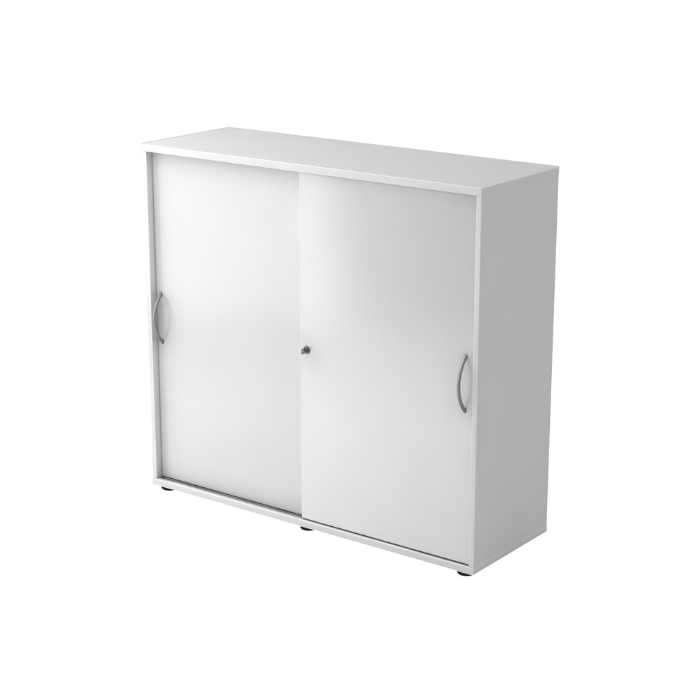 Armoire à portes coulissantes Hammerbacher 3OH 120 cm BM blanc/blanc