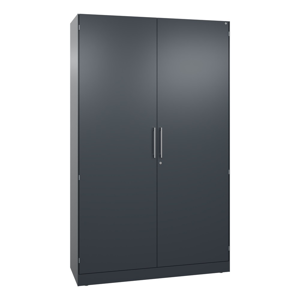 Armoire à portes battantes C+P Asisto, 5 hauteurs de classeur, largeur 1 200 mm, gris anthracite, gris anthracite