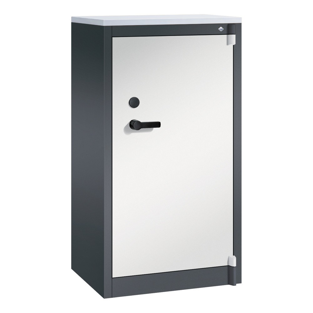 Armoire à portes battantes de sécurité C+P, 3 niveaux, H x l x P 1 226 x 650 x 500 mm, Gris clair