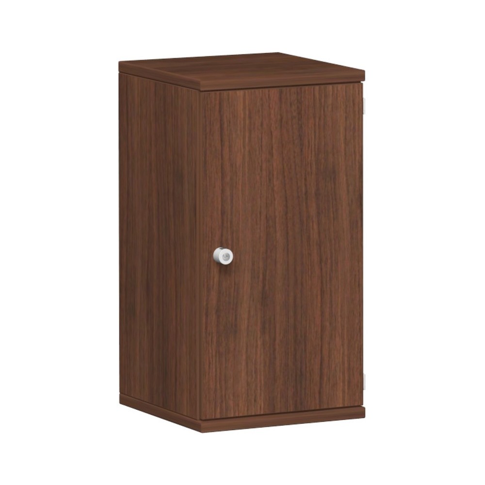 Armoire de bureau Profi, 2 hauteurs de classeurs, largeur 400 mm, porte à droite, noyer