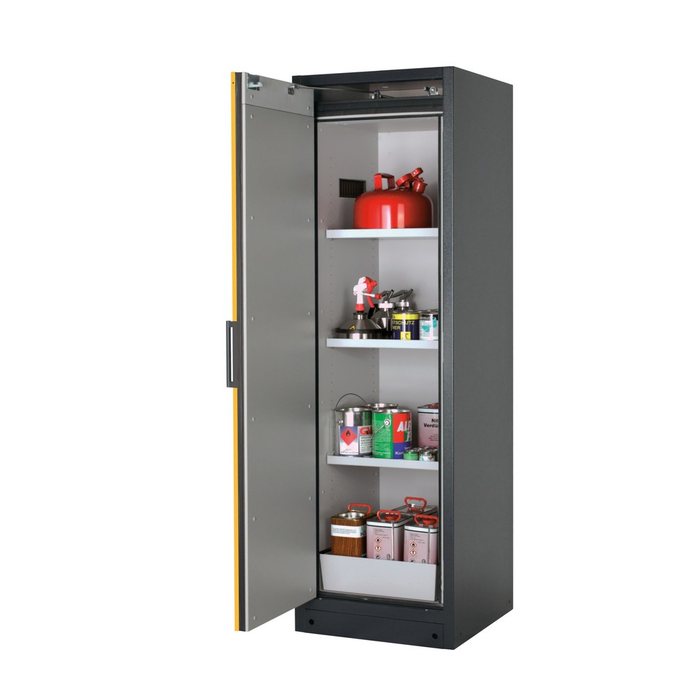 Armoire de sécurité asecos® Q-PEGASUS/Type 90, 3 tablettes, HxlxP 1 953 x 599 x 615 mm, jaune or