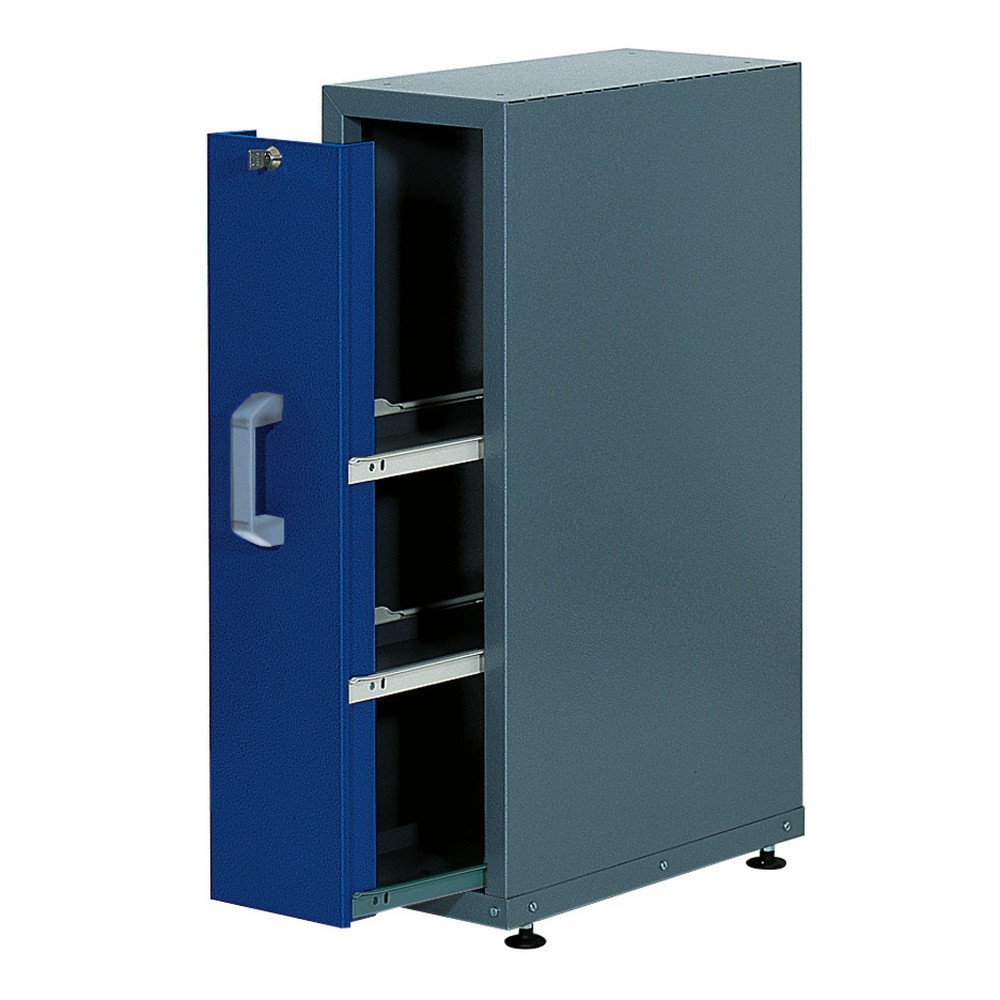 Armoire intégrée avec tiroir pour établi, capacité de charge 300 kg, bleu