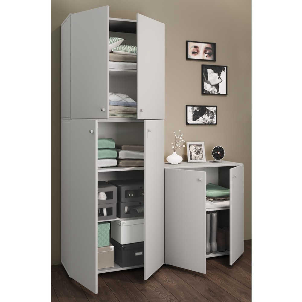 Produktabbildung Nr. 3: Armoire Lona XXL portes battantes, grise