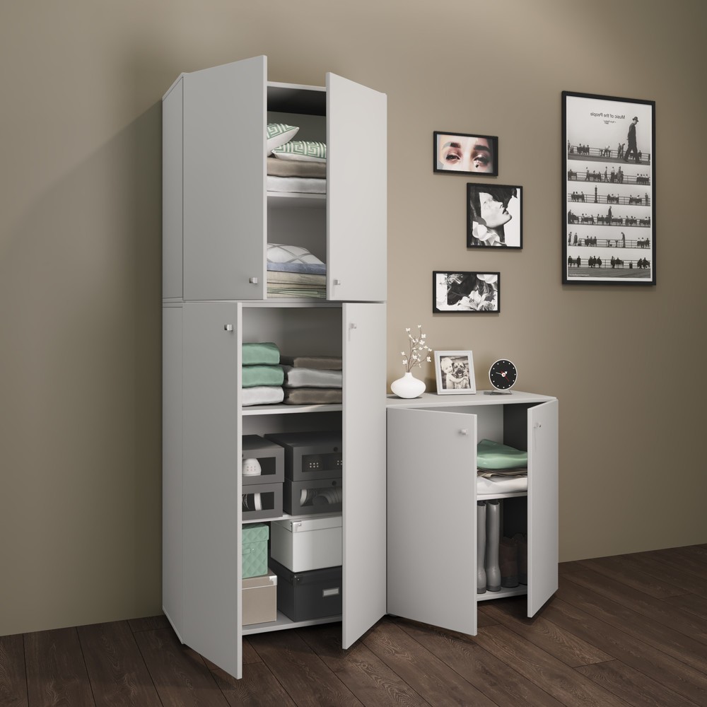 Produktabbildung Nr. 4: Armoire Lona XXL portes battantes, grise