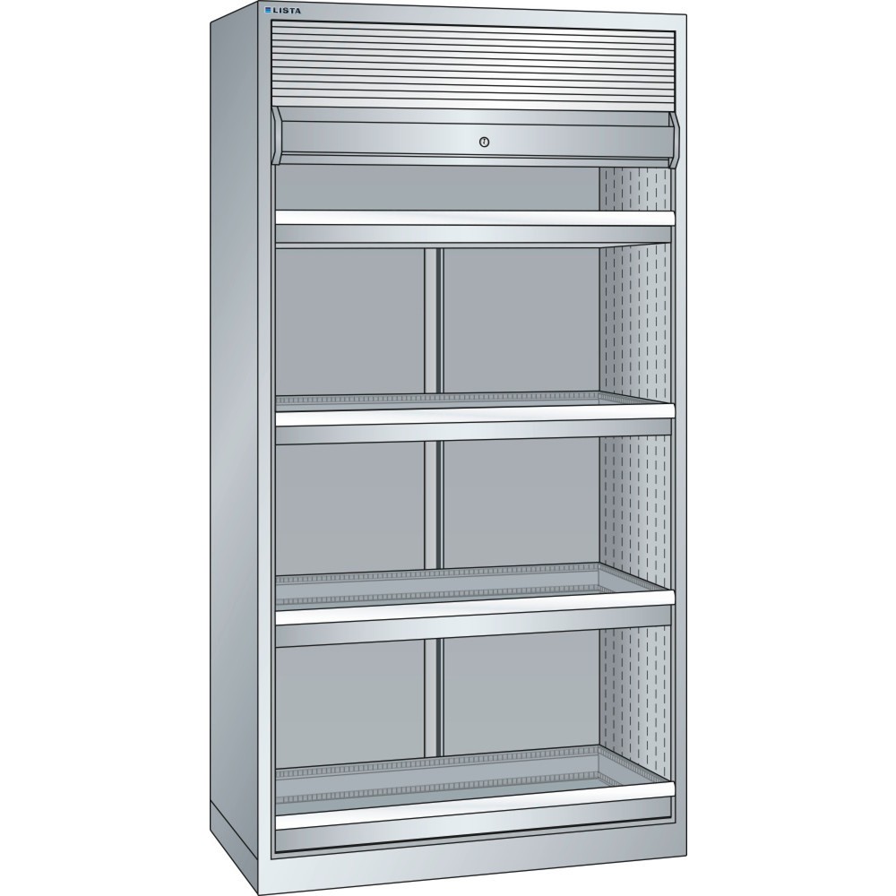 Armoire NC LISTA 54x27E, (lxPxH) 1 038x691x1 950 mm, sans porte-outils, gris clair