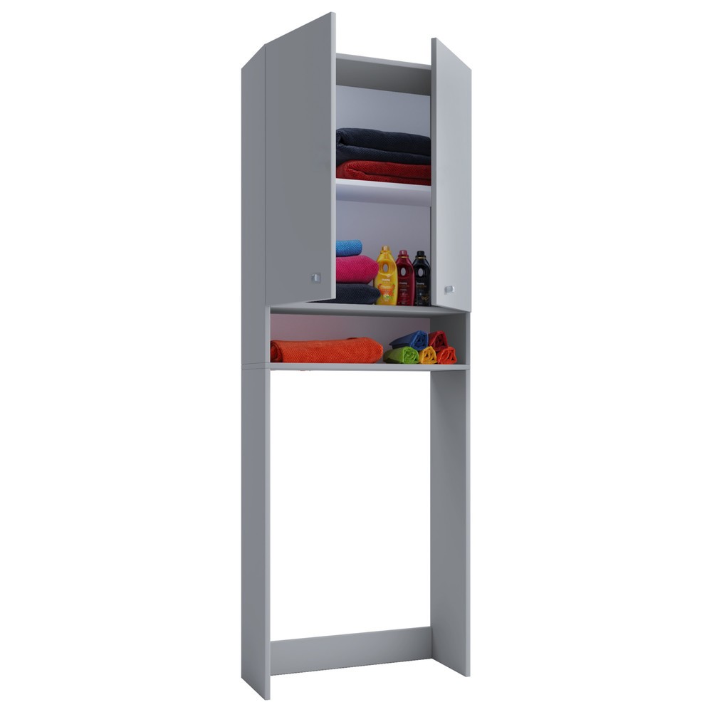 Armoire pour machine à laver Lona, gris