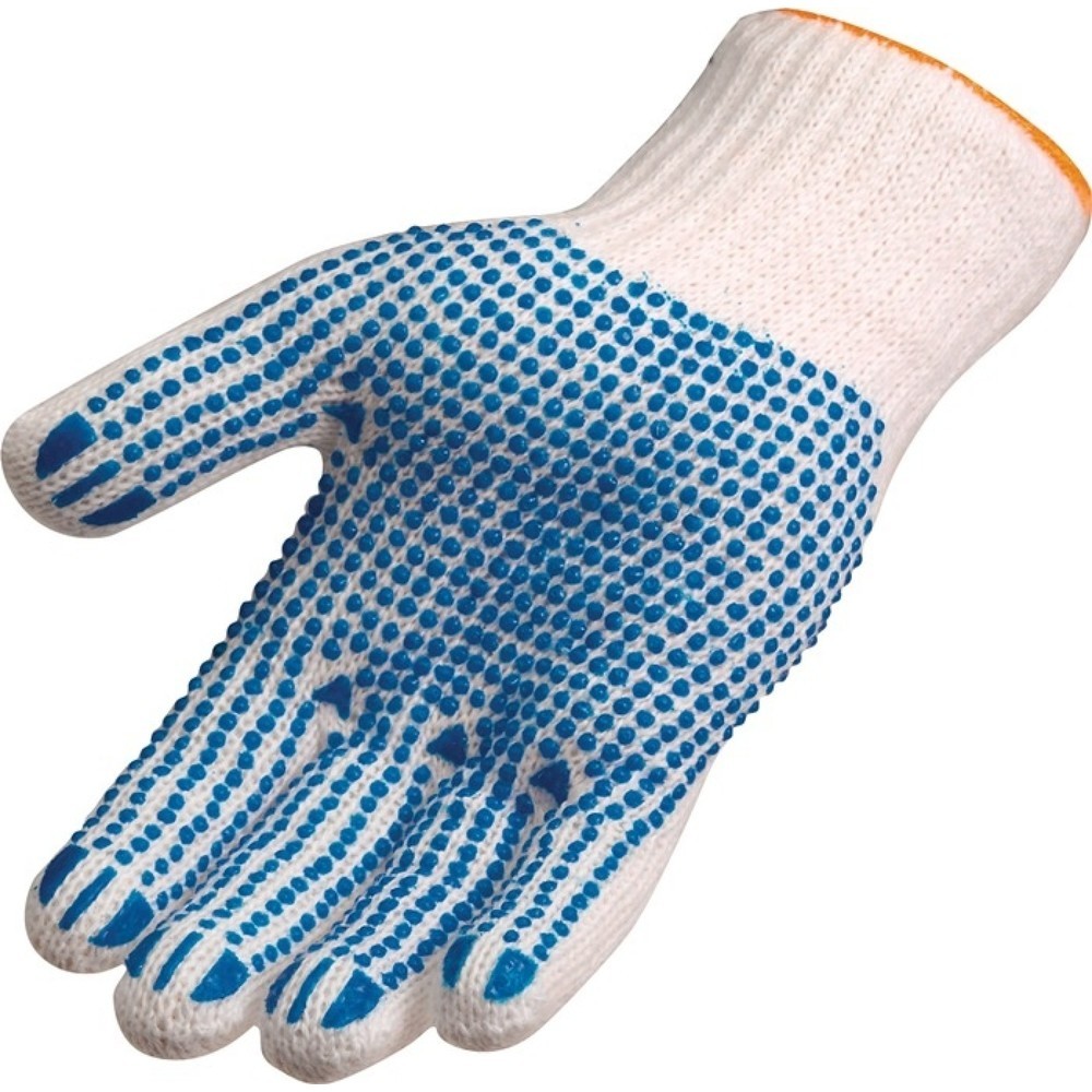 AT Handschuhe Gr.9/10 weiß/blau EN 388 PSA