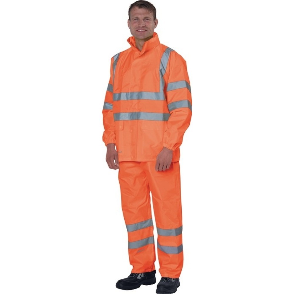 PREVENT Warnschutz-Regenjacke Gr.L orange