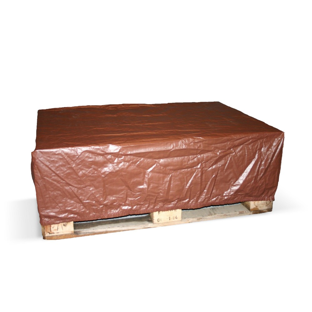 Housse de protection avec cordelette, HxlxP 300 x 1 250 x 850 mm, marron