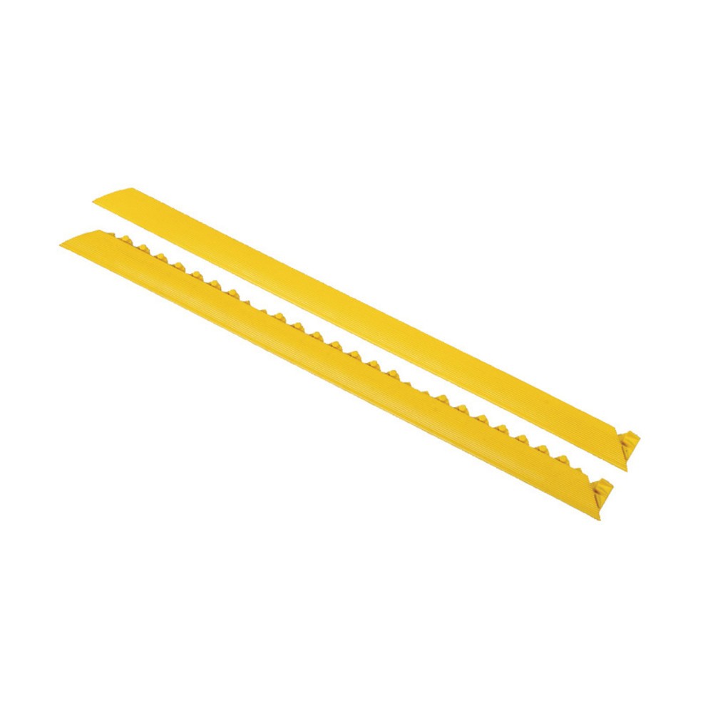 Baguettes pour système modulaire de dalles de sol pour postes de travail de montage, sans picots, lxP 50 x 910 mm, jaunes