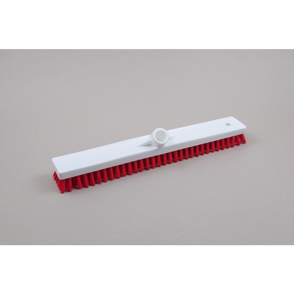 Balai-brosse hygiénique, plastique, filet alld, poils en polyester 0,50, dur, 450 mm, rouge