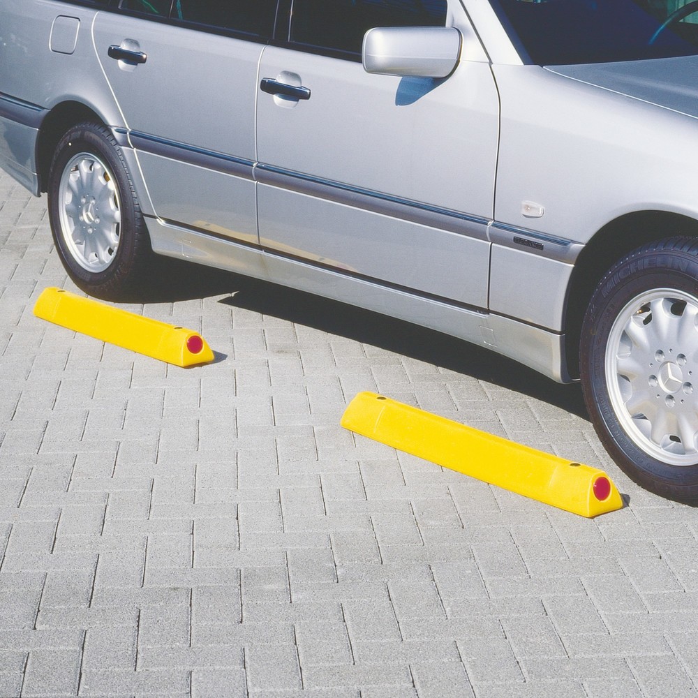 Barre de signalisation et de délimitation de parking, jaune, longueur 450 mm