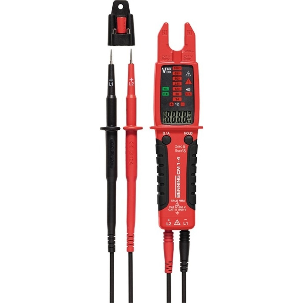 BENNING Stromzangenmultimeter CM 1-4 0,1 A-200 A AC CAT IV 600/III 1000 V