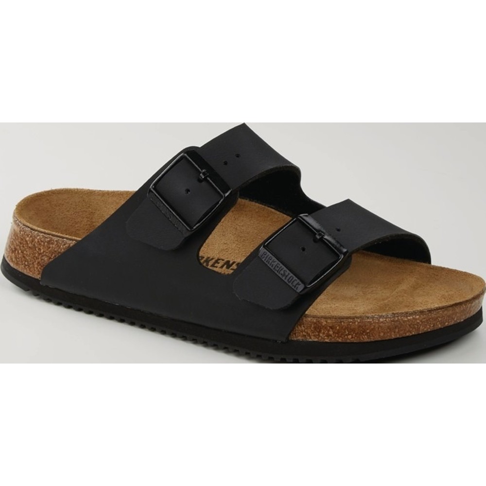 BIRKENSTOCK Sandale Arizona PROF, Birko Flor, Größe 41 schwarz, DIN EN ISO 20347