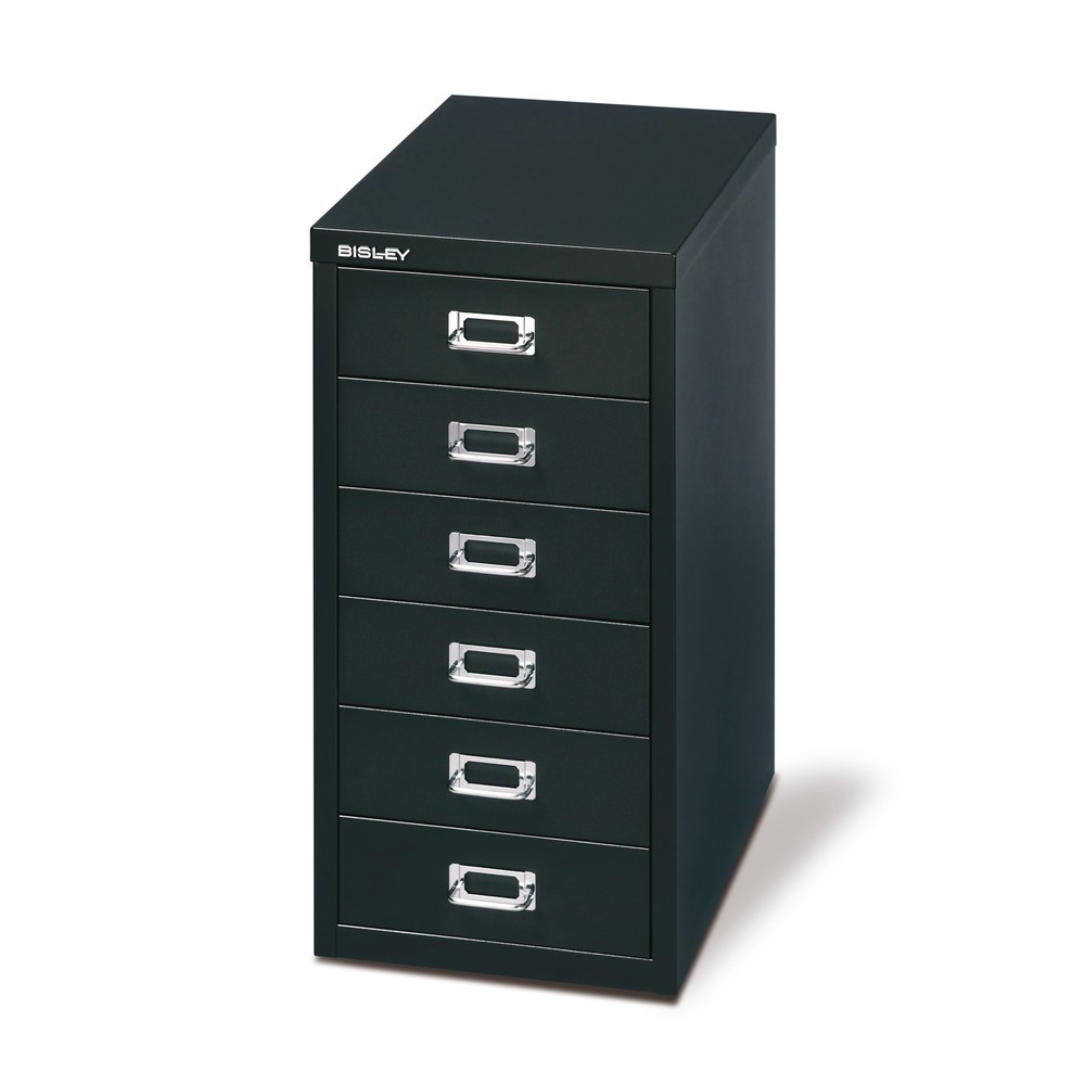 BISLEY Schubladenschrank Multidrawer, 6 Schubladen, schwarz