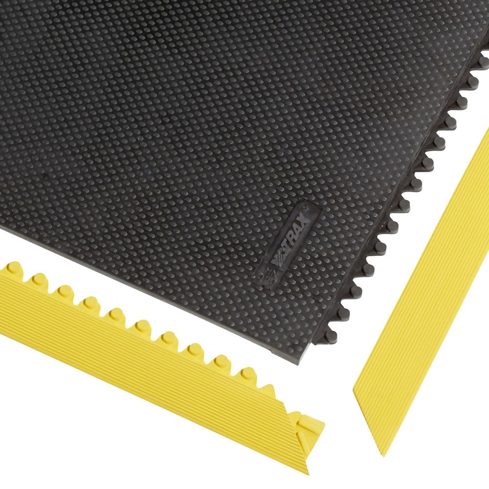 Bordure pour tapis de sol NoTrax Slabmat Carré™, femelle, jaune