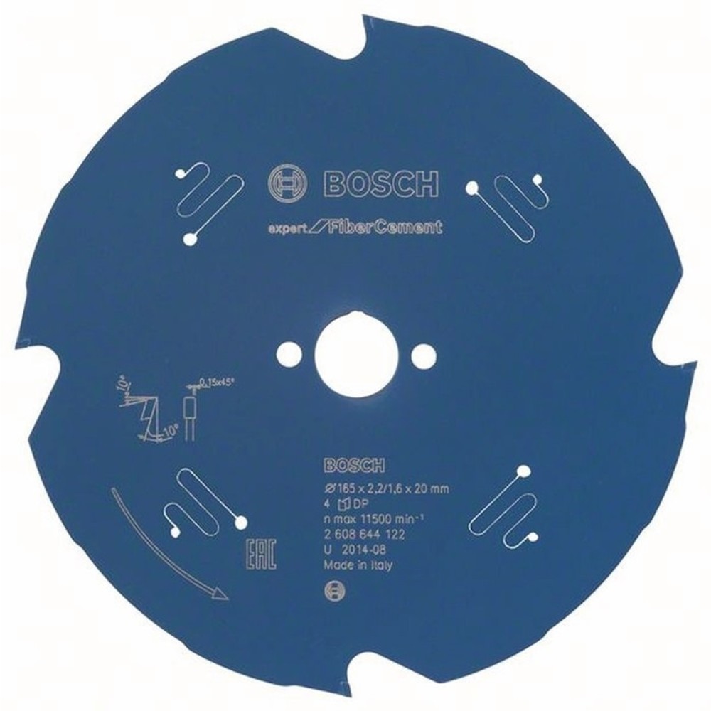 BOSCH Kreissägeblatt AD 165mm Z.4 TCG Bohr.20mm Schnitt-B.2,2mm HM