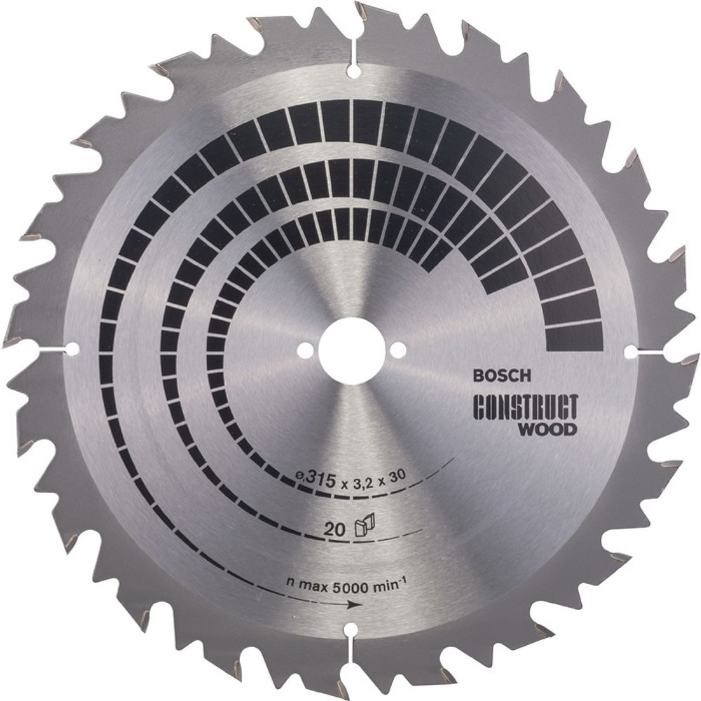 Produktabbildung Nr. 1: BOSCH Kreissägeblatt AD 400mm Z.28 WZ Bohr.30mm Schnitt-B.3,2mm HM