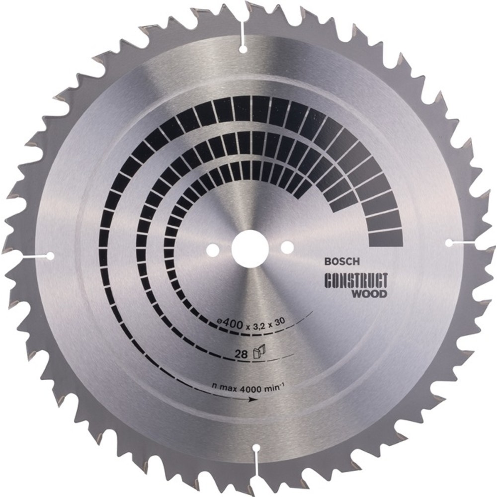 Produktabbildung Nr. 2: BOSCH Kreissägeblatt AD 400mm Z.28 WZ Bohr.30mm Schnitt-B.3,2mm HM