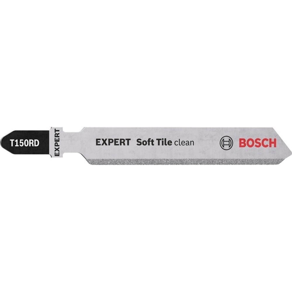 BOSCH Stichsägeblatt Expert Soft Tile Clean T 150 RD, Gesamtlänge 83 mm, 3 Stück / Karte