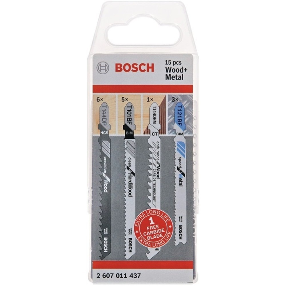 BOSCH Stichsägeblatt-Set JSB Wood and Metal 15-tlg.HO