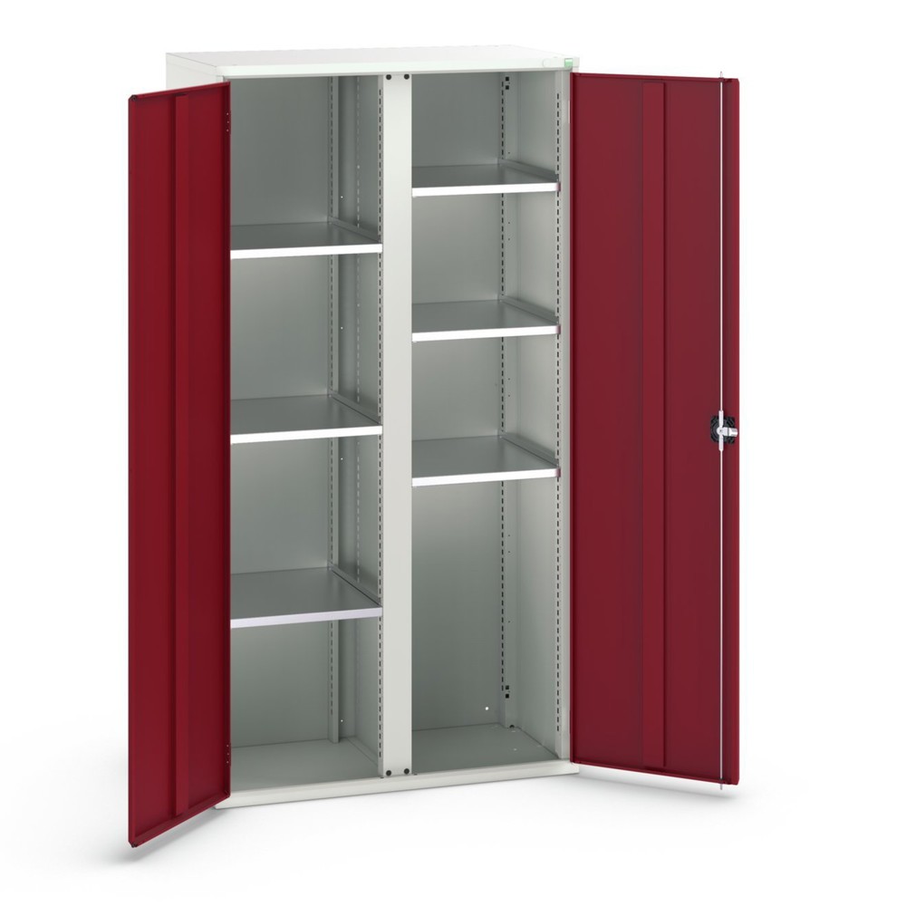 bott Armoire à portes battantes verso, avec 6 tablettes, lxPxH : 1 050 x 550 x 2 000 mm