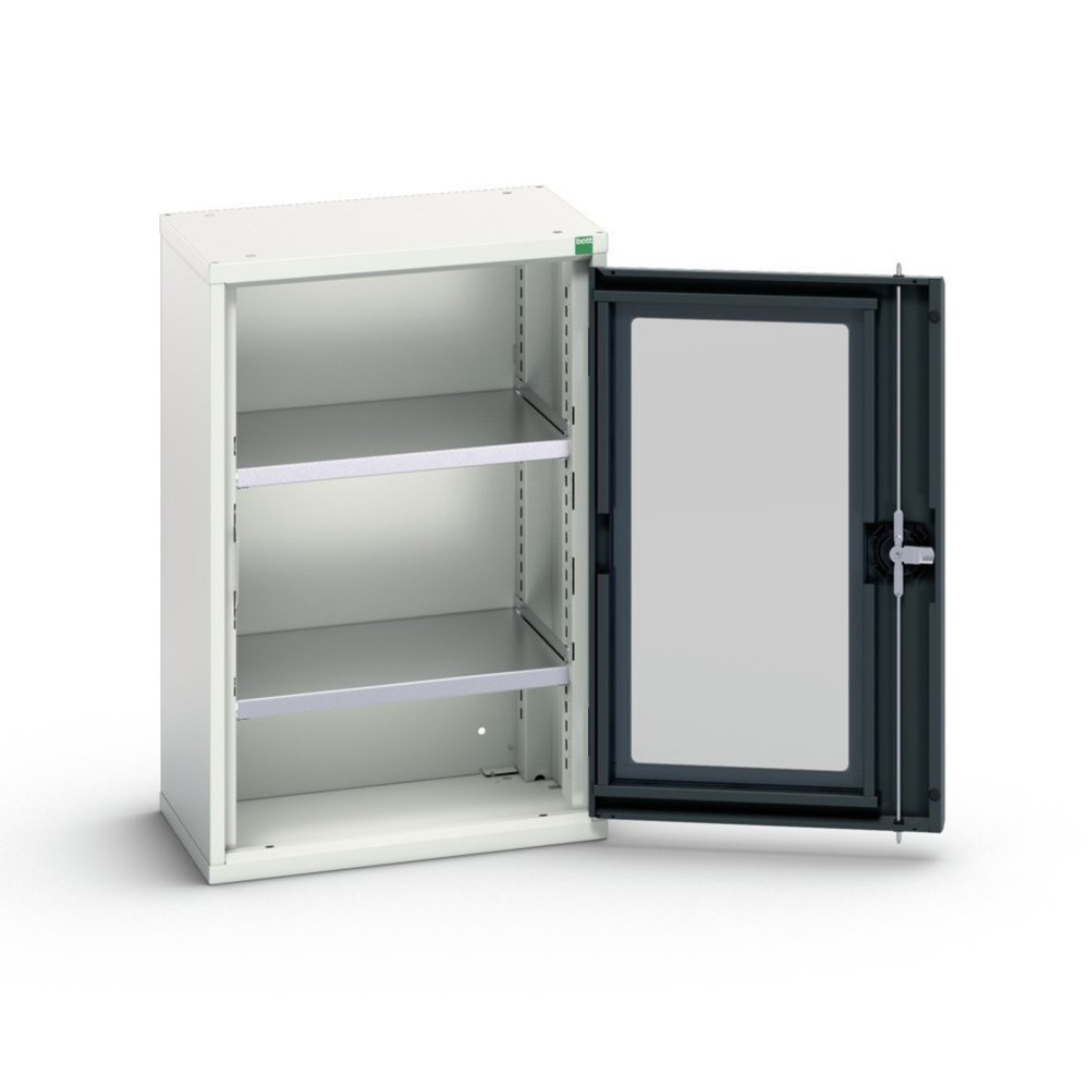 bott Armoire à porte battante verso, porte transparente, avec 2 tablettes, lxPxH : 525 x 350 x 800 mm