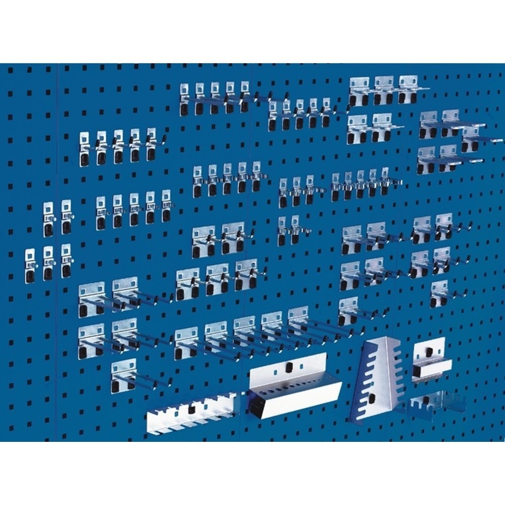 bott Werkzeughalter, 15 Haken/25 Doppelhaken/40 div. Halter 8, BxHmm